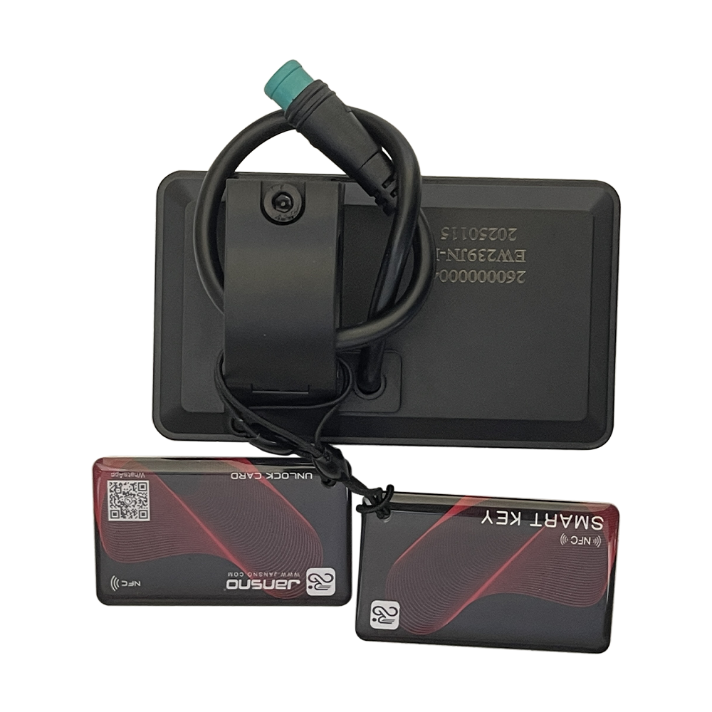 Display screen with NFC for jansno ebikes back view come with 2keys in the package