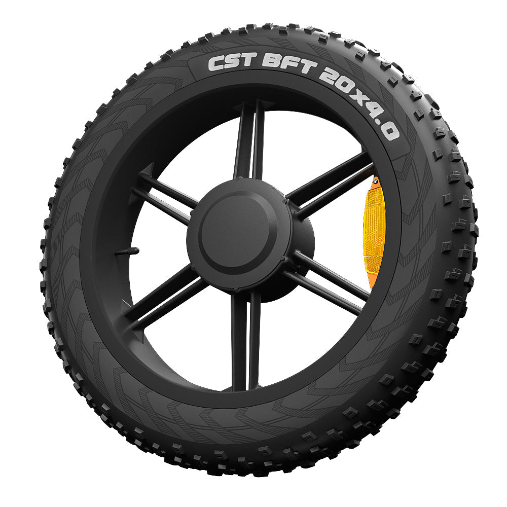 Jansno X70 black 20x4.0 rear wheels with motor